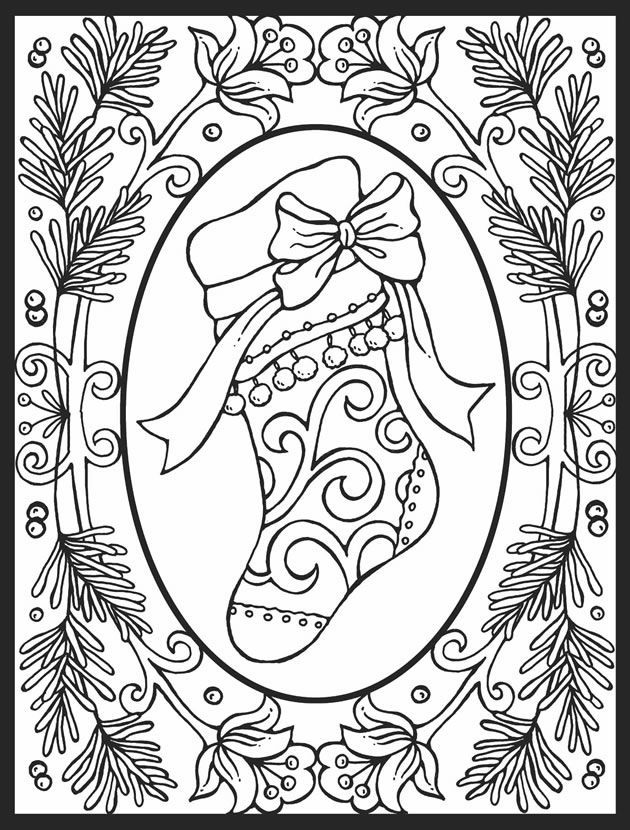630x830 Difficult Christmas Coloring Pages Coloring Pages