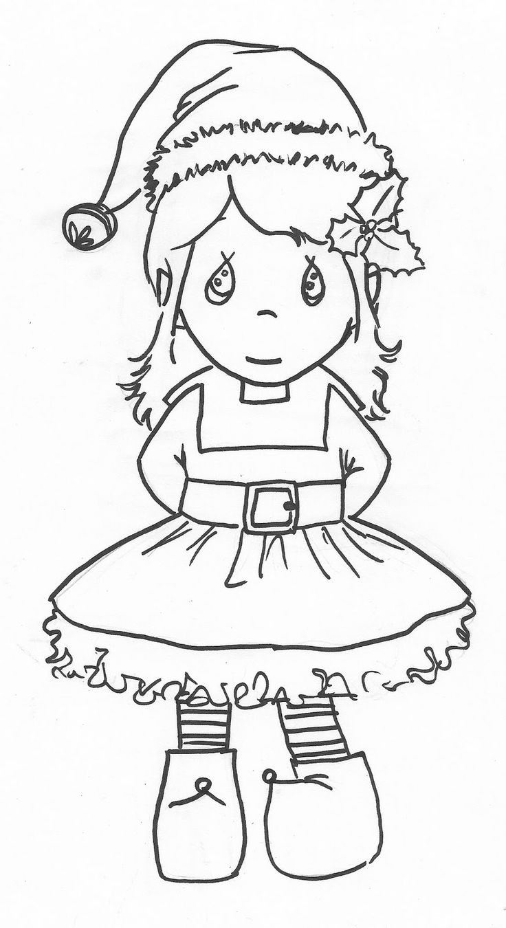 736x1350 Elf Coloring Pages Girl