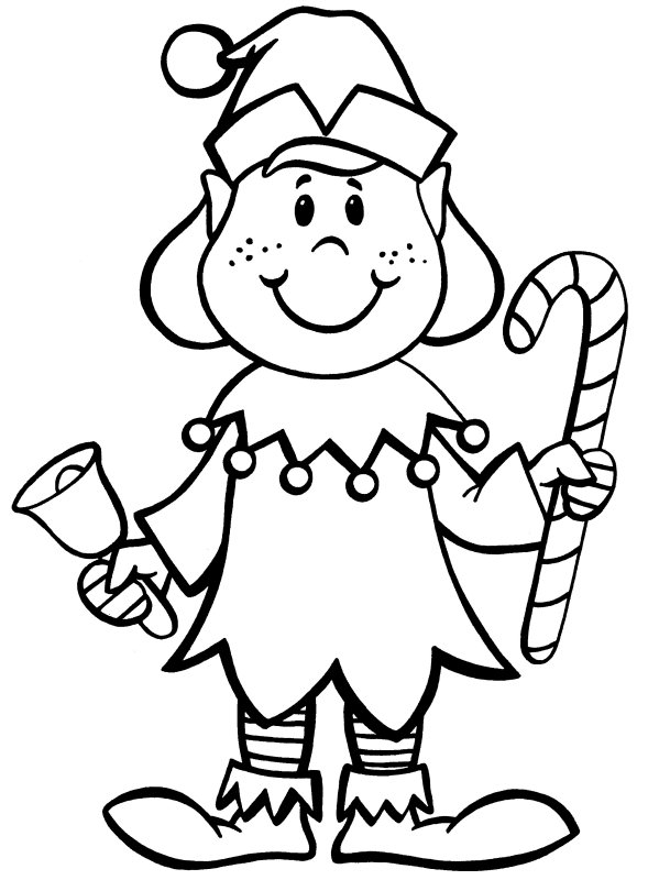 589x800 Elf Coloring Pages Perspective Elf Pictures To Color Coloring