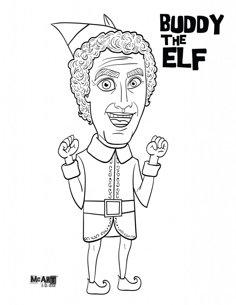 791x1024 Elf Movie Coloring Pages