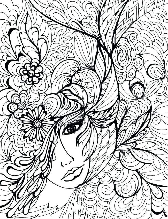 650x847 Free Christmas Coloring Pages For Adults Printable Hard To Color