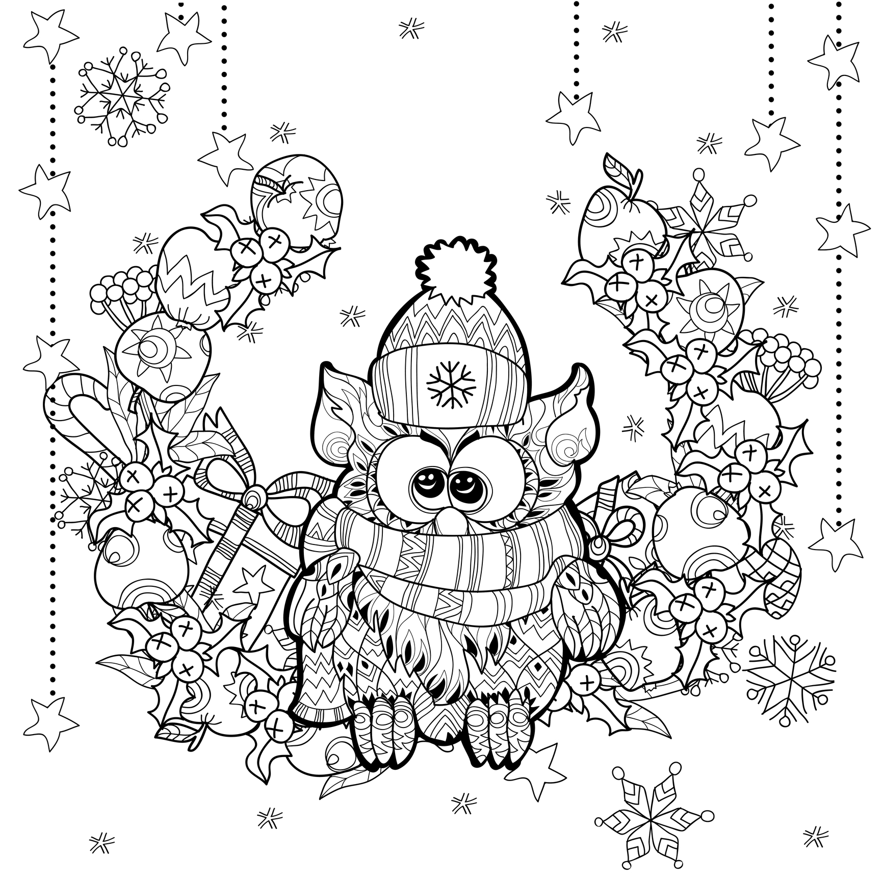 1732x1732 Funny Christmas Coloring Pages For Adults
