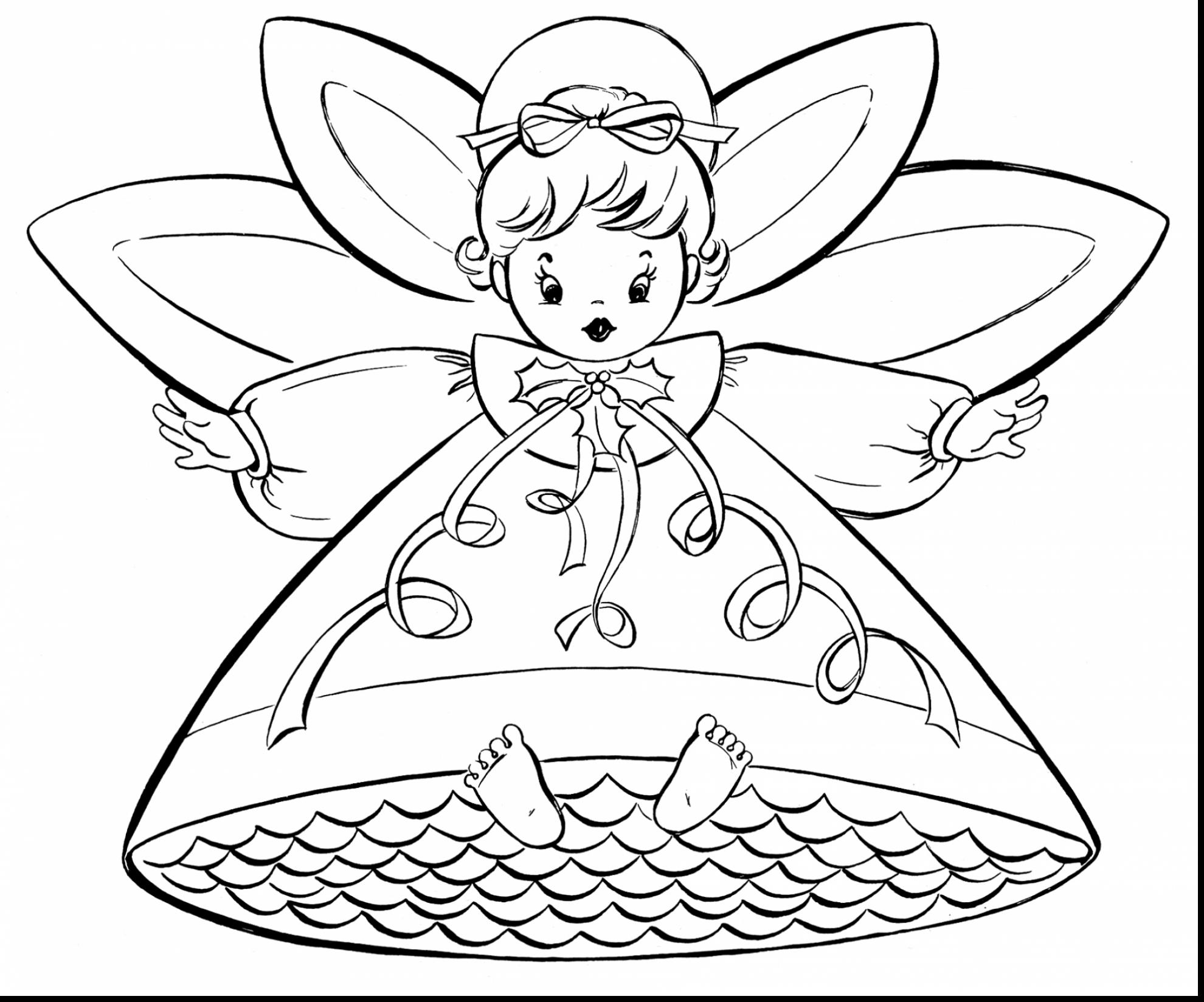1980x1648 Fabulous Christmas Fairy Coloring Page With Christmas Coloring