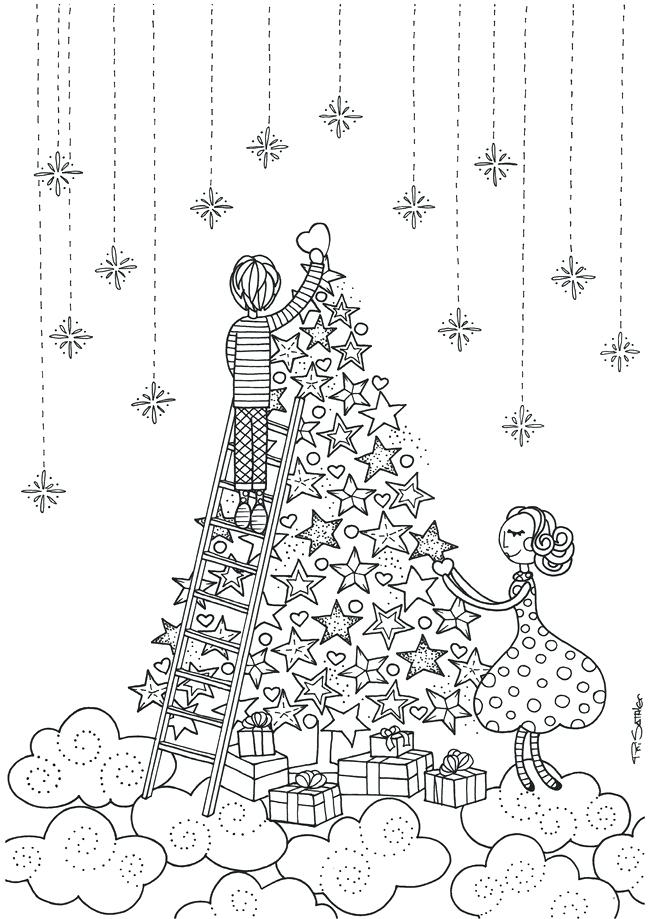 650x919 Christmas Coloring Pages For Adults Christmas Coloring Sheets Pdf