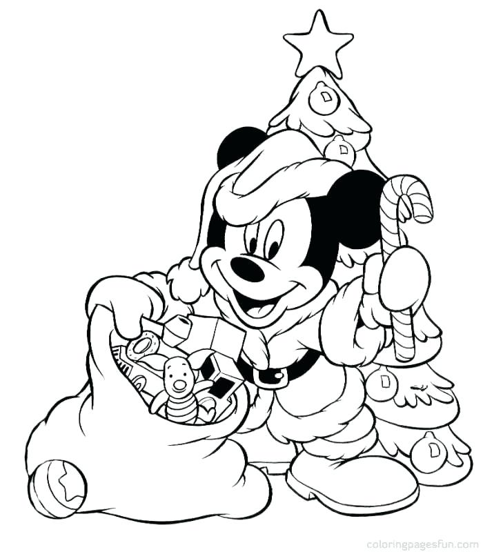700x800 Disney Christmas Coloring Pages For Kids