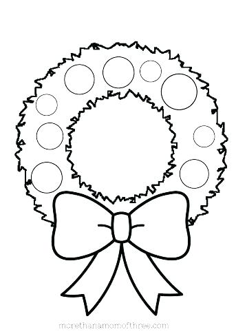 343x485 Preschool Christmas Coloring Pages Coloring Pages Preschool Wreath