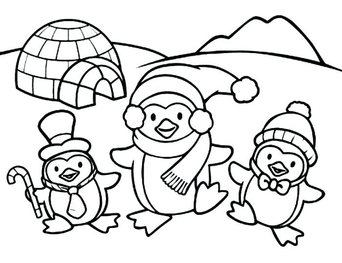 700x540 Christmas Coloring Pages For Preschoolers Penguin Coloring Pages