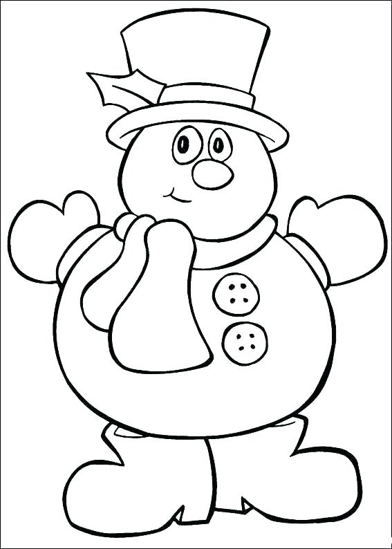 567x794 Preschool Christmas Coloring Sheets