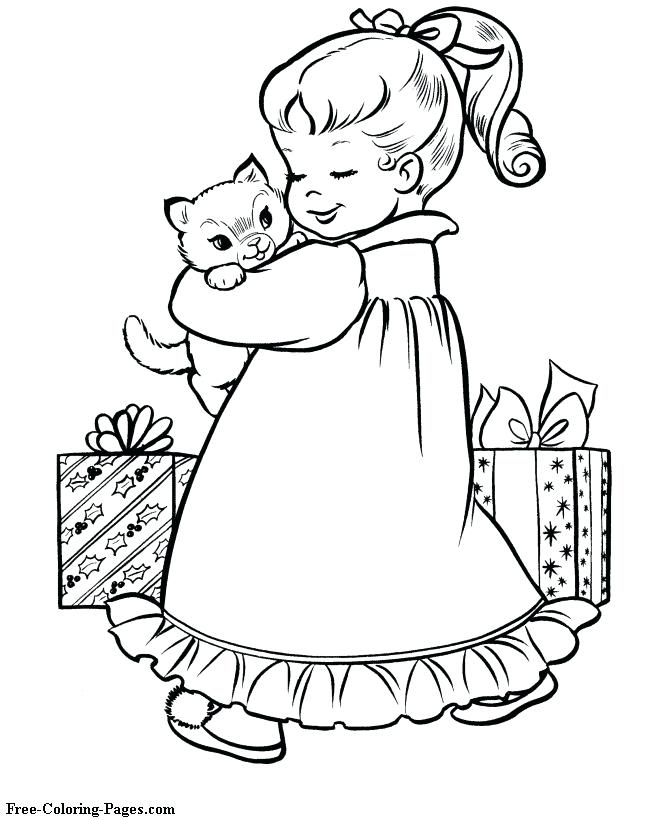 670x820 Vintage Christmas Coloring Pages Free Coloring Pages For Girls