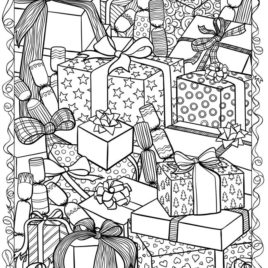 268x268 Free Printable Christmas Coloring Pages For Adults All