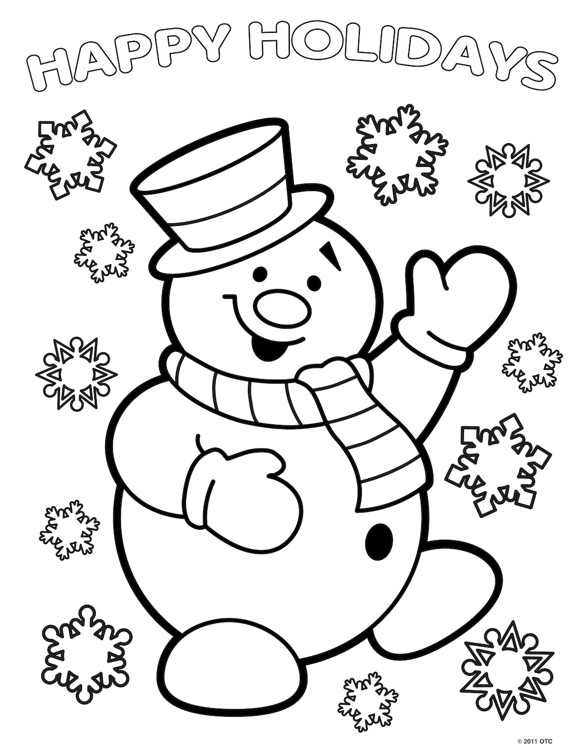 Christmas Coloring Pages Frosty The Snowman at GetDrawings | Free download