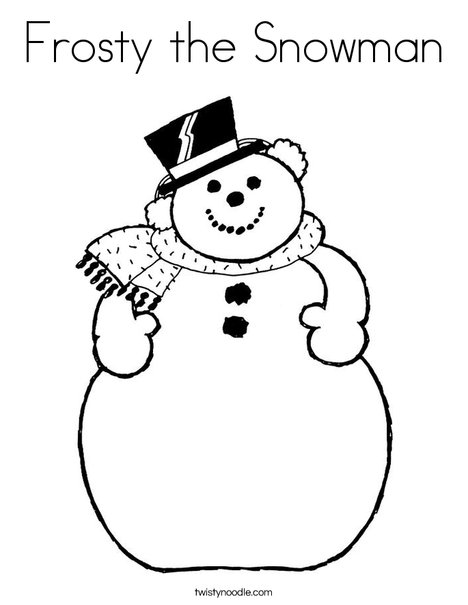 468x605 Frosty The Snowman Coloring Page