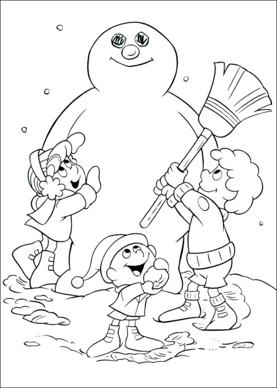 550x770 Christmas Coloring Pages Frosty The Snowman