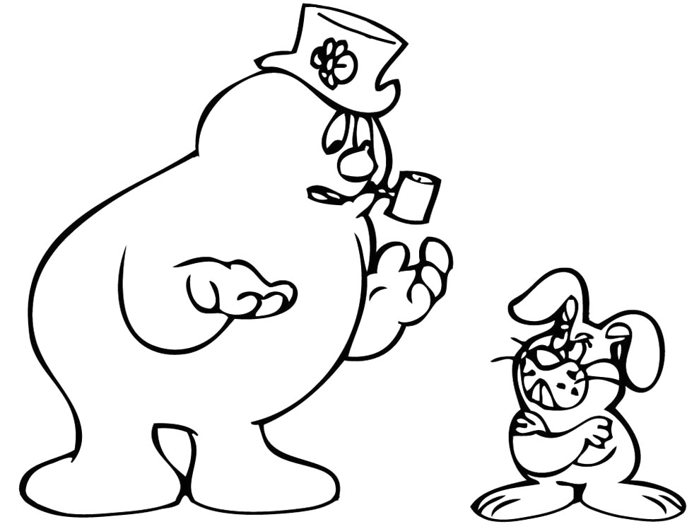 989x748 Frosty The Snowman Coloring Pages