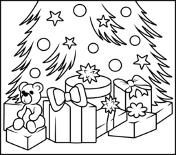 256x226 Christmas Coloring Pages