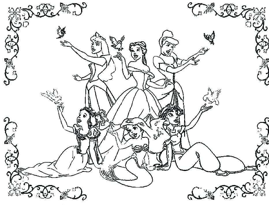 932x711 All Princess Coloring Pages All Princess Coloring Games Coloring
