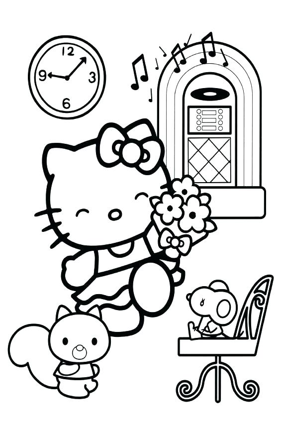 567x850 Christmas Hello Kitty Coloring Pages Kitty Coloring Book For Kids