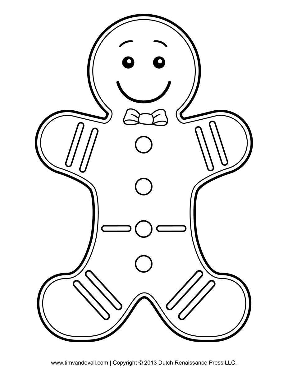 927x1200 Gingerbread Man Coloring Pages