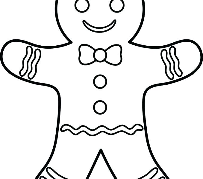 678x600 Coloring Pages Gingerbread Man