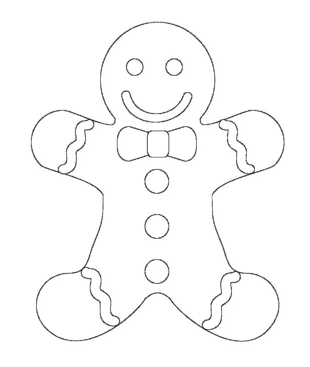 618x733 Gingerbread Man Color Sheet