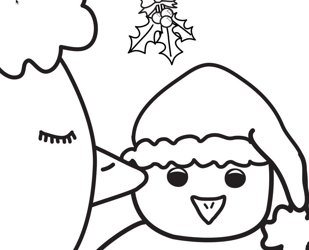 1002x812 Free Coloring Page Cuteness From Little Chicken's Big Christmas