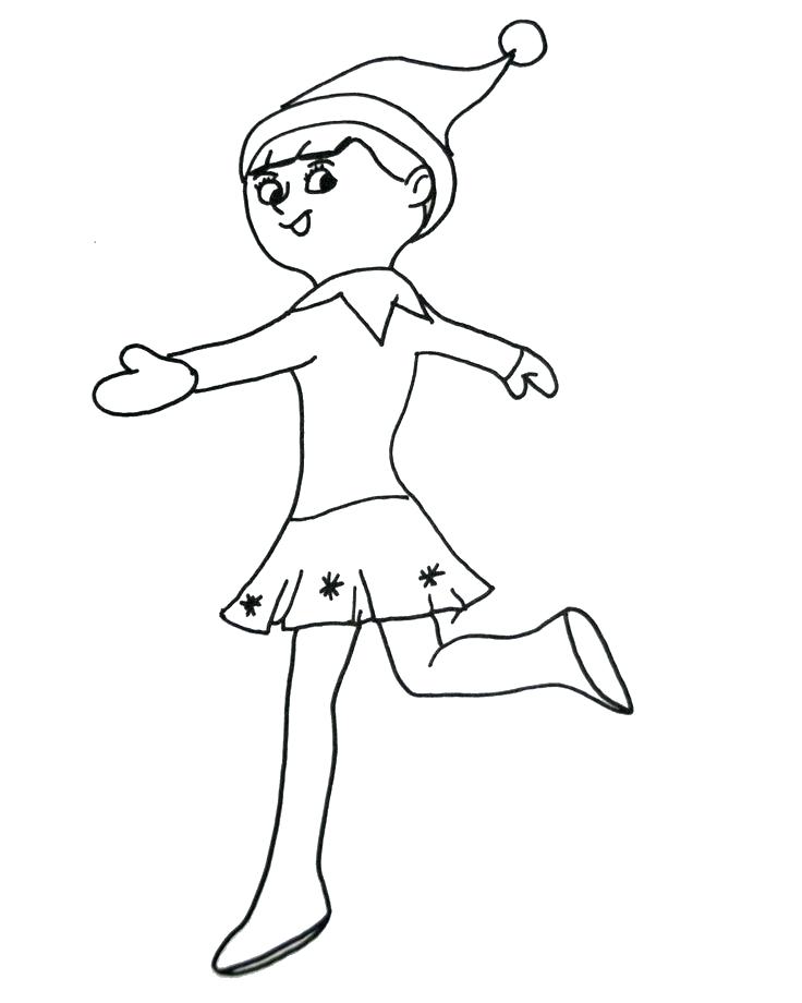 736x920 Elf Coloring Pages Free Elf Coloring Pages For Adults Christmas