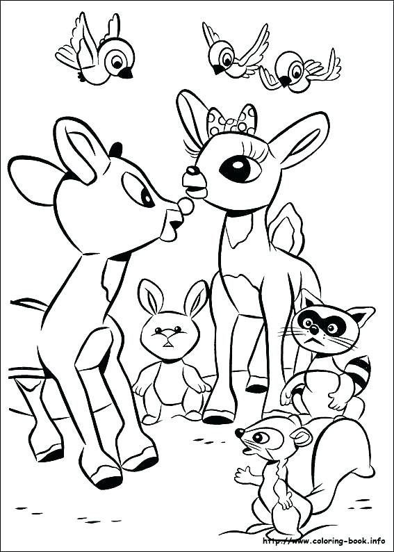 567x794 Coloring Pages Of Reindeer Coloring Pages Of Reindeer Reindeer
