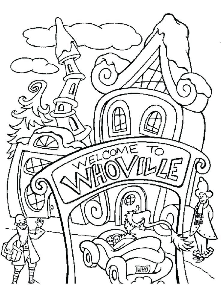 736x951 How The Grinch Stole Christmas Coloring Pages Free Bestof Free