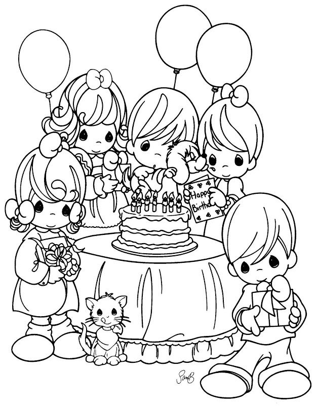 624x800 Precious Moments Christmas Coloring Pages