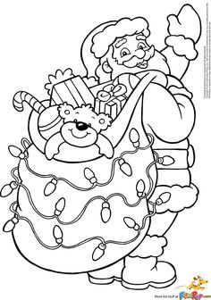 236x336 Santa Claus Coloring Pages Free Patterns What A Great