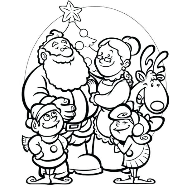 600x600 Santa Christmas Coloring Pages Extraordinary Merry Coloring Pages