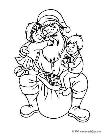 364x470 Santa Claus Sleeping Coloring Pages