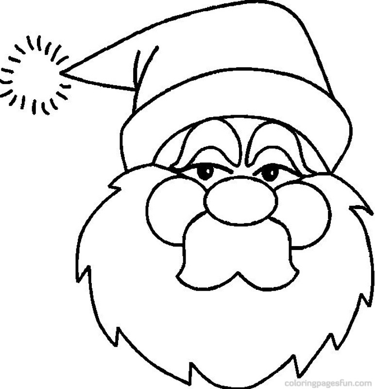 772x800 Christmas Santa Claus Coloring Pages