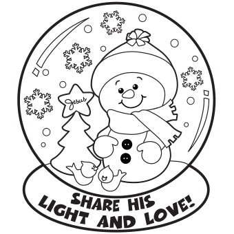 340x340 Christmas Coloring Pages, Free Christmas Coloring Pages For Kids