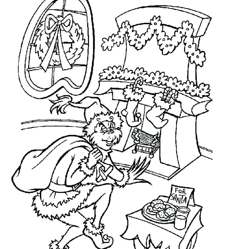 800x864 Grinch Christmas Coloring Pages