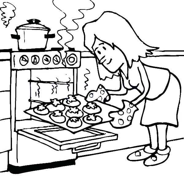 600x580 Cookie Coloring Pages Cookies Coloring Page Cookie Coloring Pages