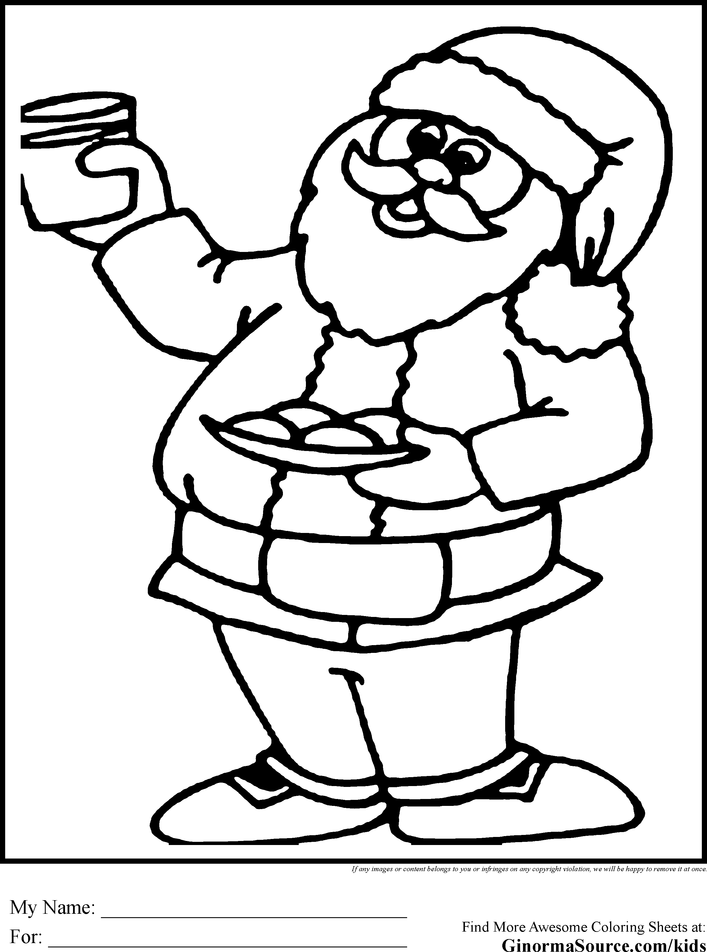 2459x3310 Coloring Pages Of Christmas Cookies Copy Fresh Santa