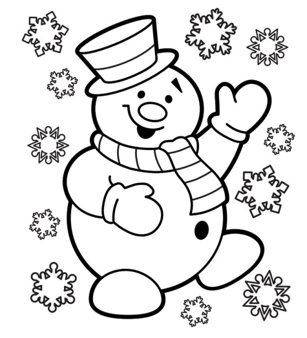 600x660 Christmas Day Coloring Pages