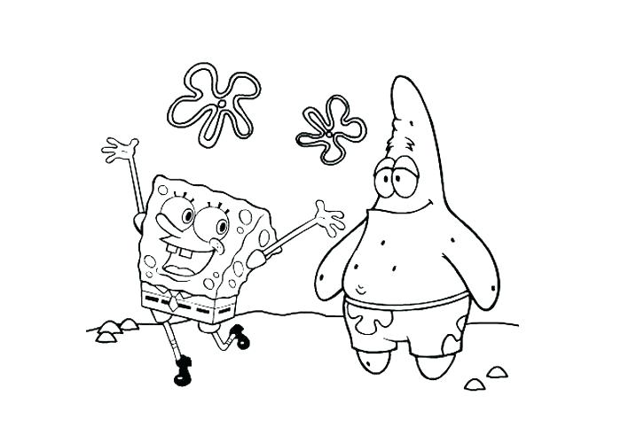 700x500 Spongebob And Patrick On Christmas Day Coloring Page Zahlkarte Site