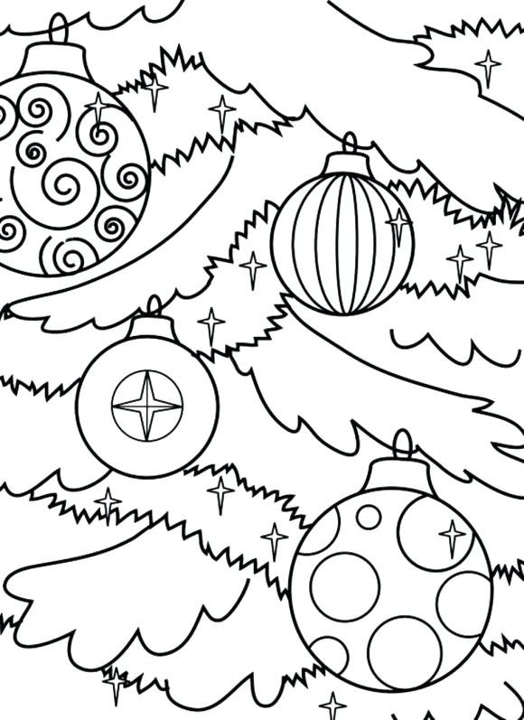580x797 Christmas Ornaments Color Pages Ornament Coloring Page Christmas