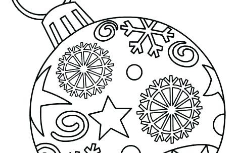 469x304 Christmas Ornament Coloring Sheets