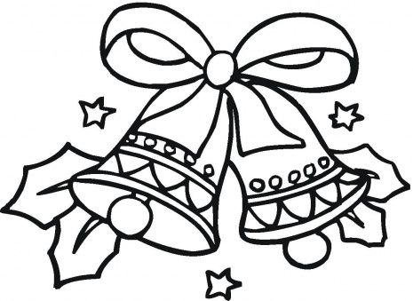 465x339 Christmas Coloring Pages Christmas Bells Coloring Page Super