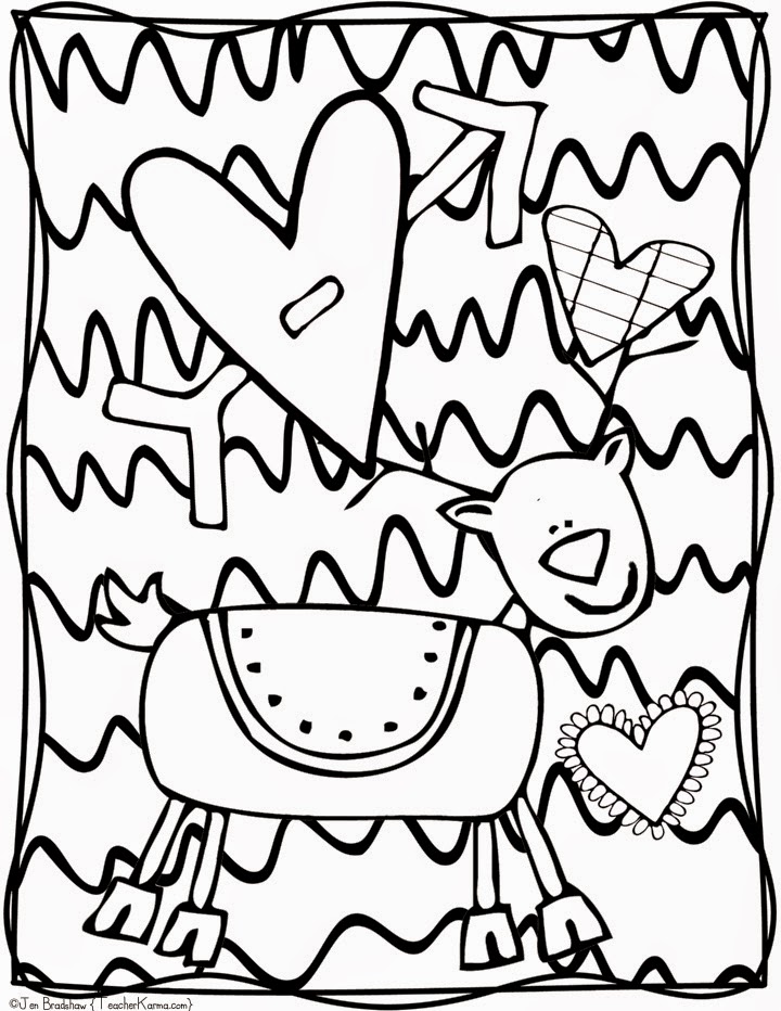 720x932 Free Christmas Doodle Coloring Pages Teacher Karma