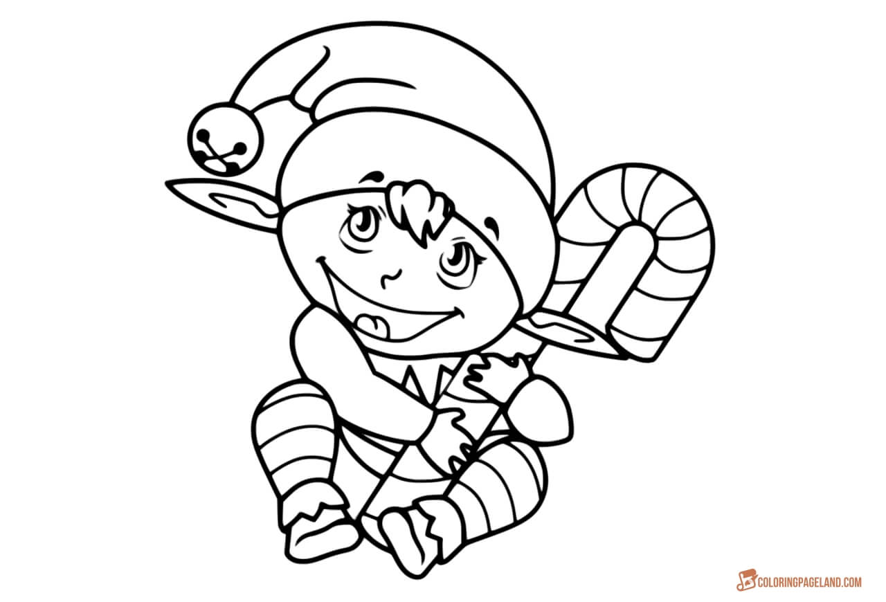 1280x870 Elf Coloring Pages