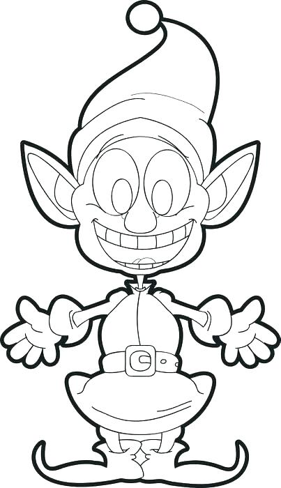 403x700 Christmas Elves Coloring Pages