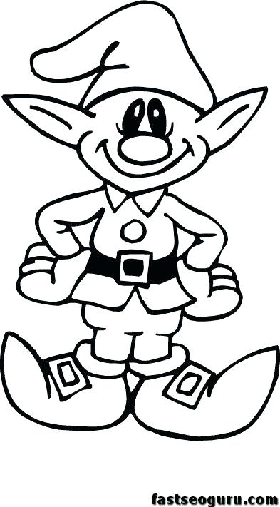 393x711 Christmas Elves Coloring Pages Elf Coloring Pages For Kids Elf