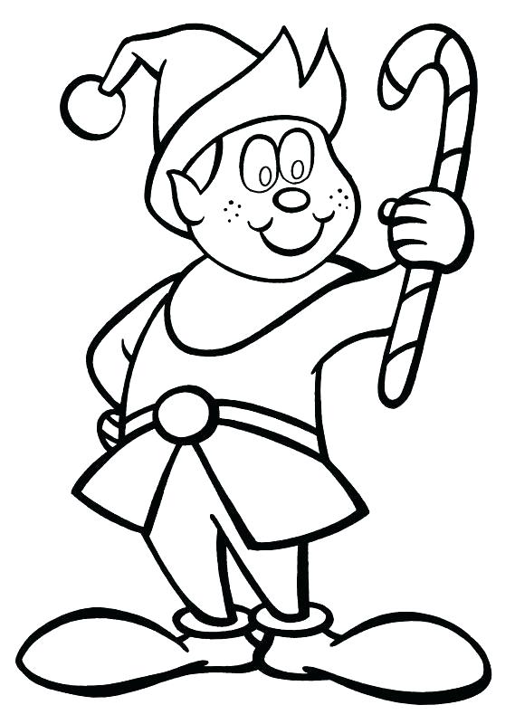 569x800 Christmas Elves Coloring Pages Elf Coloring Pages Gives A Gift