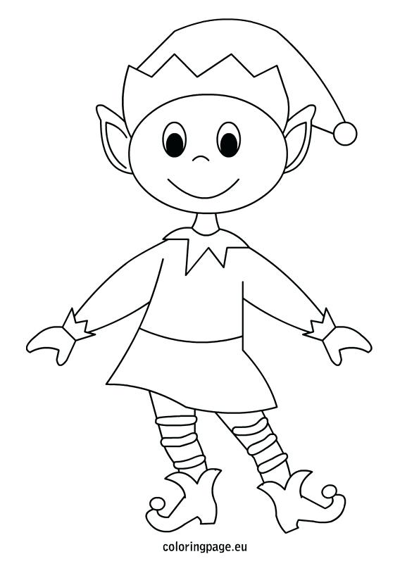 595x804 Elf Coloring Pages Elf Coloring Pages For Adults Free Printable