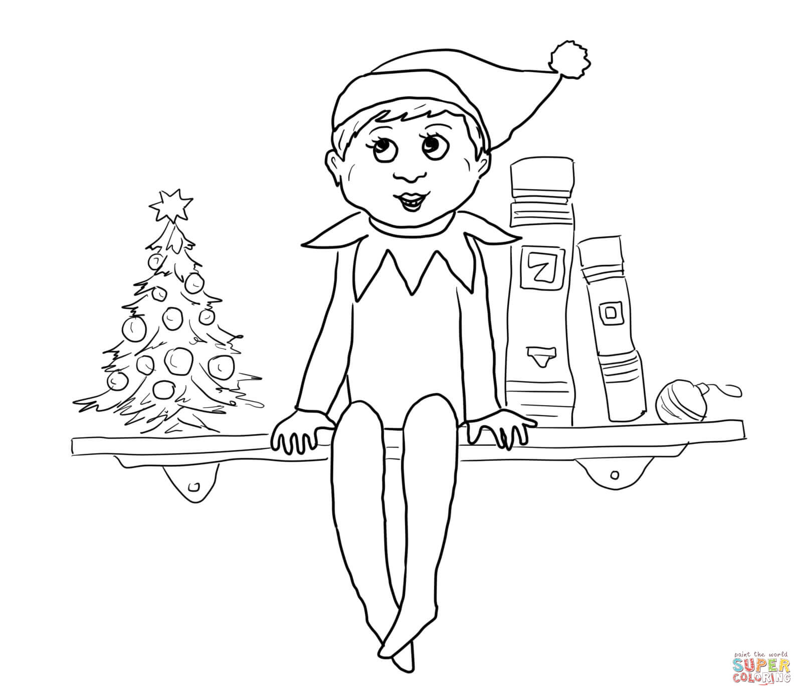 1600x1388 Christmas Elf Coloring Pages