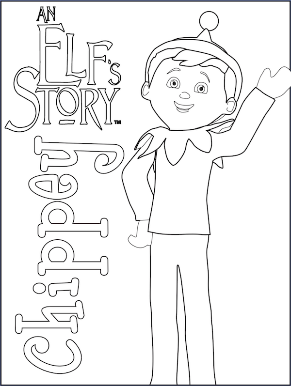 600x797 Elf On The Shelf Coloring Pages